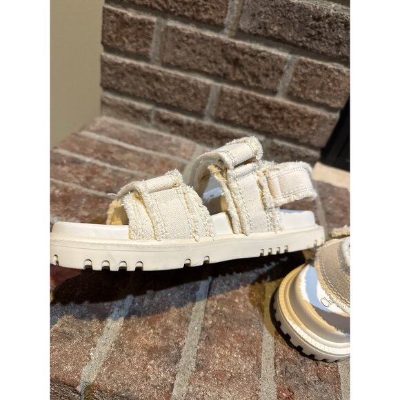 Christian Dior Act Velcro Sandals Ecru Size 38 US SIZE 8 - Picture 10 of 14